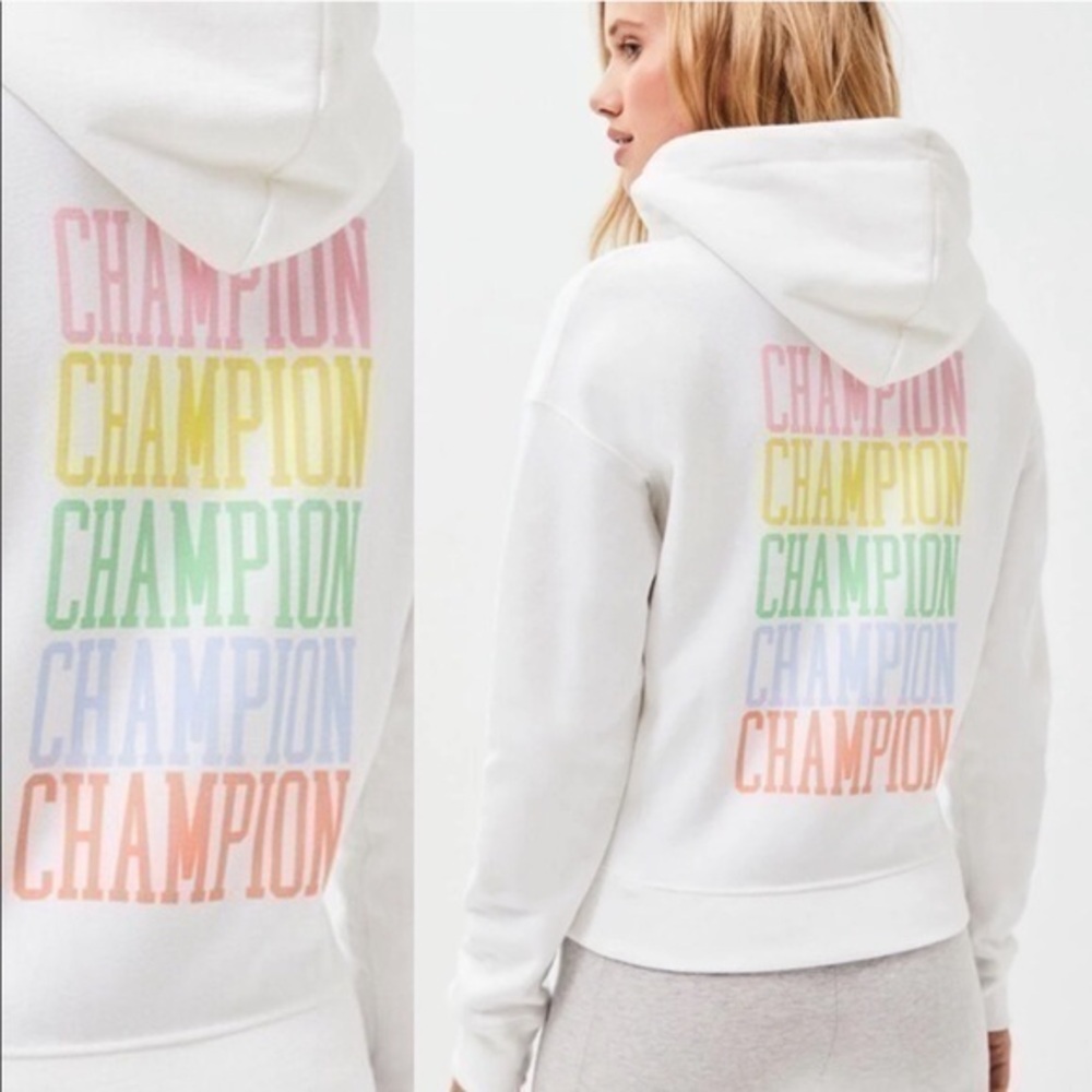Champion Pastel Reverse Weave Hoodie Sweatshirt S